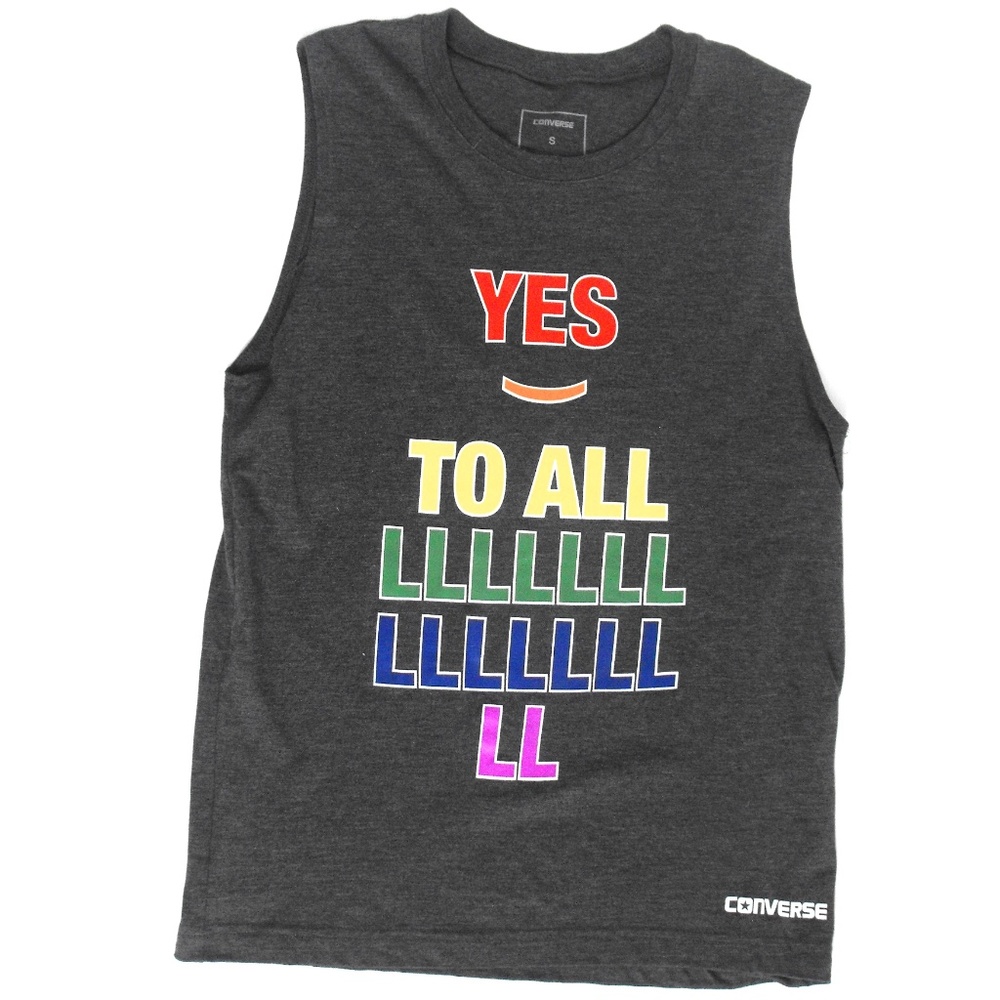 3/$25! Converse Inclusive Tank Rainbow Color